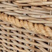 Wicka Bedtime New England Rattan Hamper with Divider