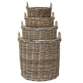 Wicka 4 Piece Helmsley Cane Square Storage Basket Set