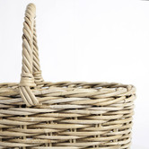 Wicka 2 Piece Dalton Kubu Cane Carry Basket Set