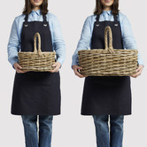 Wicka 2 Piece Dalton Kubu Cane Carry Basket Set