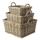 Wicka 3 Piece Chatsworth Kubu Cane Basket Set