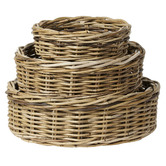 Wicka 3 Piece Waldorf Kubu Rattan Basket Set