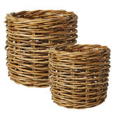 Wicka 2 Piece Carson Kubu Rattan Basket Set
