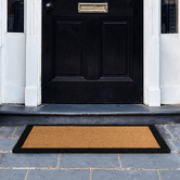 Wicka Black Charterhouse Single Coir Doormat