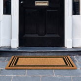 Wicka Black Charterhouse Triple Coir Doormat