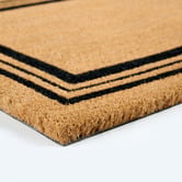 Wicka Black Charterhouse Triple Coir Doormat