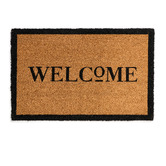 Wicka Black Sloane Welcome Coir Doormat