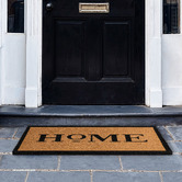 Wicka Black Sloane Home Coir Doormat