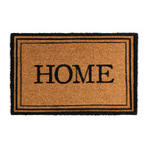 Wicka Black Oxford Home Coir Doormat