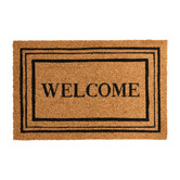 Wicka Black Polo Welcome Coir Doormat