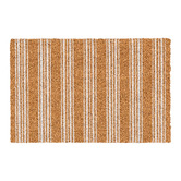 Wicka Ivory Ticking Vertical Coir Doormat