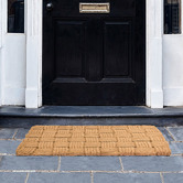 Wicka Natural Maine Hand-Knotted Coir Doormat