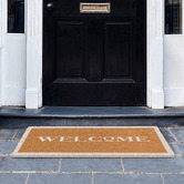 Wicka Ivory Sloane Welcome Coir Doormat