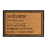 Wicka Smithsonian Vintage-Style Coir Doormat