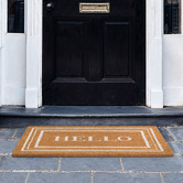 Wicka Ivory Polo Hello Coir Doormat