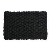 Wicka Black Lands Ends Hand-Knotted Coir Doormat