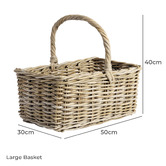 Wicka 2 Piece Harrington Cane Carry Basket Set