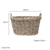 Wicka 2 Piece Camden Tapered Rattan Basket Set