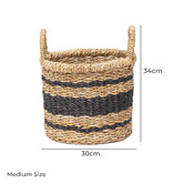 Wicka 3 Piece Woodbury Seagrass Basket Set