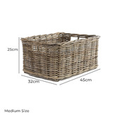Wicka 3 Piece Andover Kubu Rattan Utility Basket Set