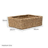 Wicka 3 Piece Newbury Rectangular Seagrass Basket Set