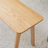 Modern Collective Enzo American Oak Wood Dining Bench