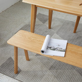 Modern Collective Enzo American Oak Wood Dining Bench