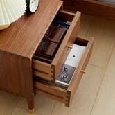 Modern Collective Martine Walnut Wood Bedside Table