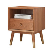 Modern Collective Clayton Cherry Wood Bedside Table