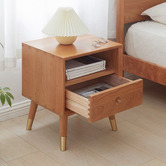 Modern Collective Clayton Cherry Wood Bedside Table