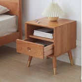 Modern Collective Clayton Cherry Wood Bedside Table
