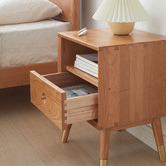 Modern Collective Clayton Cherry Wood Bedside Table