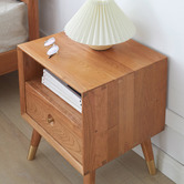 Modern Collective Clayton Cherry Wood Bedside Table