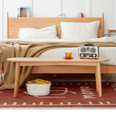 Modern Collective Zaynah Oak Wood Ottoman Bench