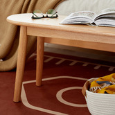 Modern Collective Zaynah Oak Wood Ottoman Bench