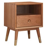 Modern Collective Clayton Cherry Wood Bedside Table
