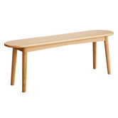Modern Collective Zaynah Oak Wood Ottoman Bench
