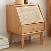 Modern Collective Marcela American Oak Wood Bedside Table