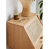 Modern Collective Marcela American Oak Wood Bedside Table
