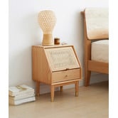Modern Collective Marcela American Oak Wood Bedside Table