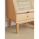 Modern Collective Marcela American Oak Wood Bedside Table