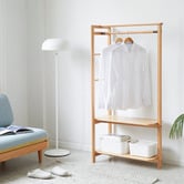 Modern Collective Astell 2 Shelf European Beech Wood Clothing Rack
