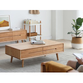 Modern Collective Baros Oak Wood Coffee Table | Temple & Webster