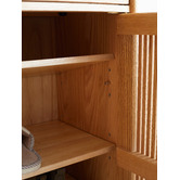 Modern Collective Baros 2 Door Oak Wood Shoe Cabinet