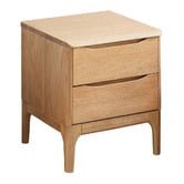 Modern Collective Thea American Oak Wood Bedside Table