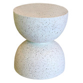 Modern Collective White Kate Hourglass Shaped Side Table