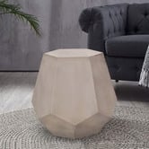 Modern Collective Grey Kate Hexagon Shaped Side Table