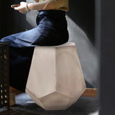 Modern Collective Grey Kate Hexagon Shaped Side Table