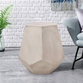 Modern Collective Grey Kate Hexagon Shaped Side Table