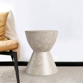 Modern Collective Grey Kate Pedestal Side Table